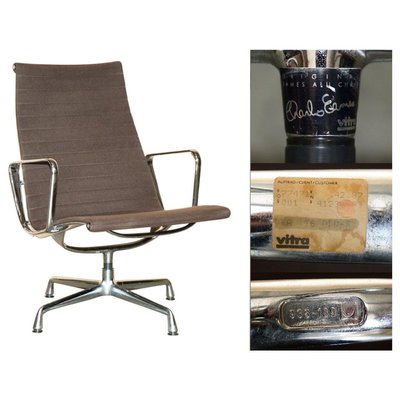 6 Fauteuil Chaises pivotante Bouclé Cuir Marron