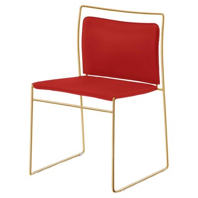 Mid-Century Chrome Frame Tulu Chair by Kazuhide Takahama for