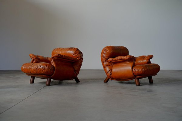 Lounge Chairs by E. Cobianchi for Insa, 1970s, Set of 2 for sale