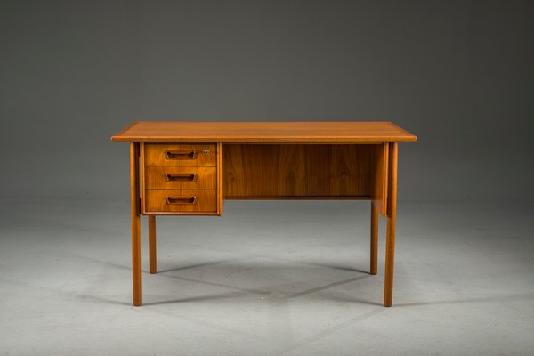 事務机・学習机 Denmark vintage DESK teak 60s Mid-Century Danish Teak Desk from Gunnar Nielsen Tibergaard, 1960s