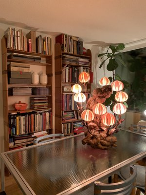 Brutalist Sea Urchin Lamp by Curtis Jere, 1960s for sale at Pamono