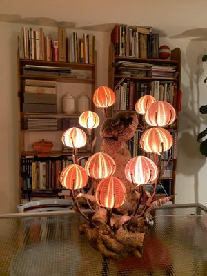【ナオミライト　テディベア（37）URCHIN（アーチン）】 Brutalist Sea Urchin Lamp by Curtis Jere, 1960s for sale at Pamono