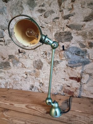 Vintage Articulated Desk Lamp in Reseda Green from Jielde, France 