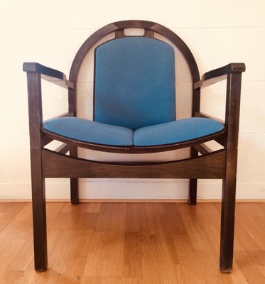 Vintage Blue Argos Armchair From Baumann For Sale At Pamono