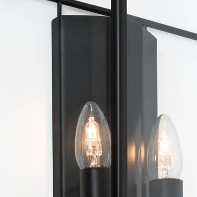 LAMPADA DA PARETE IN OTTONE E CERAMICA DECORATA CON DOPPIO SNODO RUSTICA MADE IN ITALY DELLA
