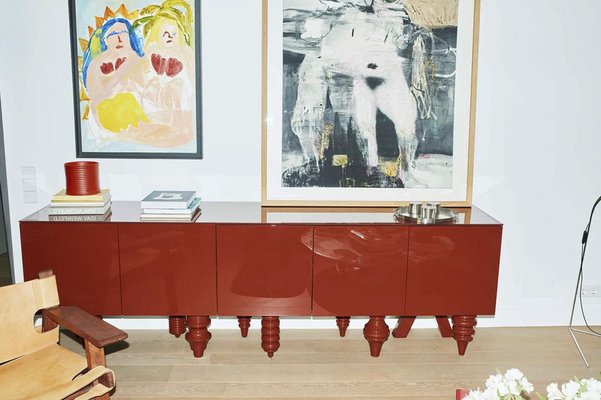 3M Multileg Sideboard Lacquered in Green by Jaime Hayon for BD Barcelona