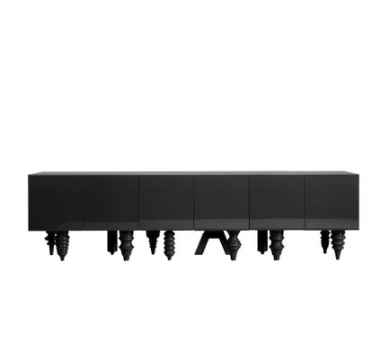 3M Multileg Sideboard Lacquered in Black by Jaime Hayon for BD Barcelona