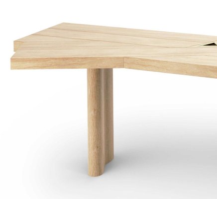 Natural Oak Ventaglio Worktable by Charlotte Perriand for Cassina
