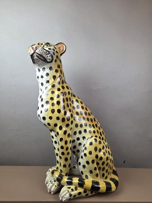Italian Artist, Jaguar, 1960s, Terracotta for sale at Pamono