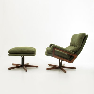 Office Chair Ottoman By André Vandenbeuck For Strässle 1960s Office Chair Ottoman By André Vandenbeuck For Strässle