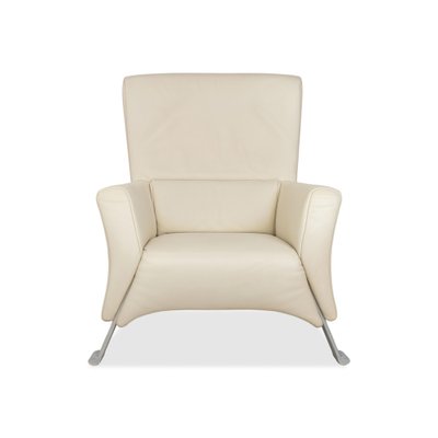 Leather 322 Armchair White Cream from Rolf Benz for sale at Pamono