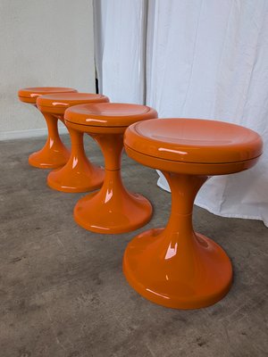 Vintage Jurček Mushroom Stools from Meblo, 1960s, Set of 4 for