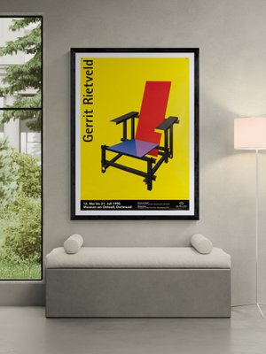 Gerrit Rietveld Exhibition Poster, 1996 for sale at Pamono