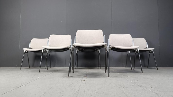 Vintage DSC 106 Side Chairs by Giancarlo Piretti for Castelli