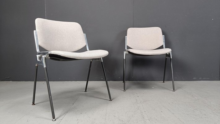 Vintage DSC 106 Side Chairs by Giancarlo Piretti for Castelli