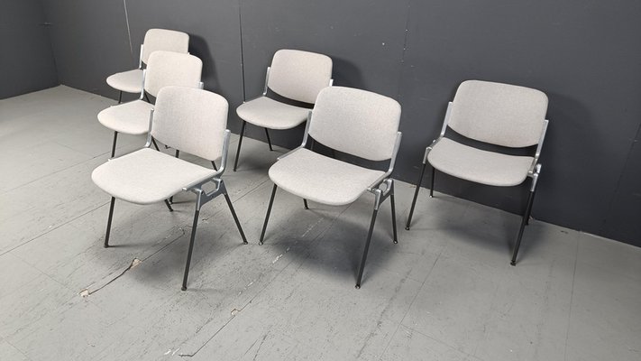 Vintage DSC 106 Side Chairs by Giancarlo Piretti for Castelli