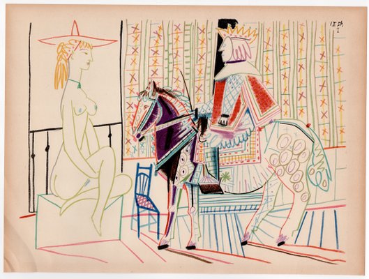 Pablo Picasso, The King, the Horse and the Courtesan, Nude
