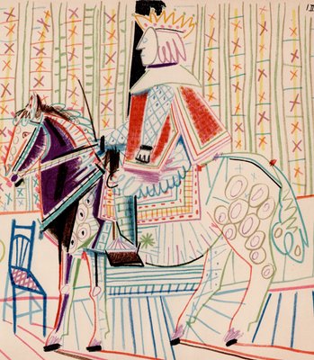 Pablo Picasso, The King, the Horse and the Courtesan, Nude
