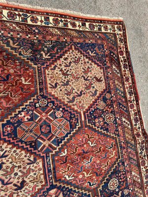 Antique Middle Eastern Handmade Khamseh Rug, 1880s for sale at Pamono