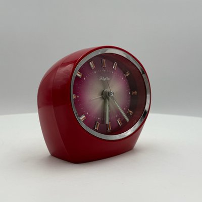 Red Alarm Clock by Rhythm, Japan, 1960s for sale at Pamono