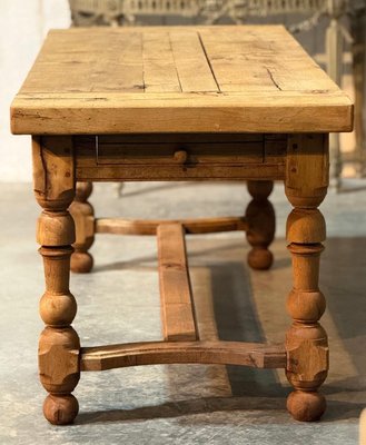 French Oak Farmhouse Dining Table, 1920 for sale at Pamono