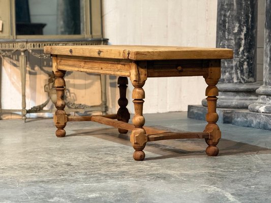 French Oak Farmhouse Dining Table, 1920 for sale at Pamono