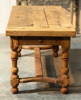French Oak Farmhouse Dining Table, 1920 for sale at Pamono