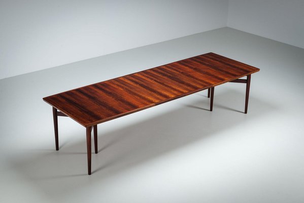 Large Model 201 Dining Table in Rosewood by Arne Vodder for Sibast