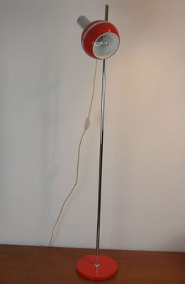 Vintage Orange Floor Lamp 1970s