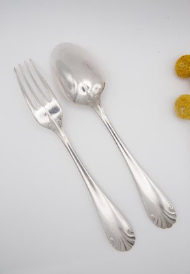 未使用　Christofle Coquillages Antique Coquille Tableware for 12 from Christofle, 1900, Set of 24