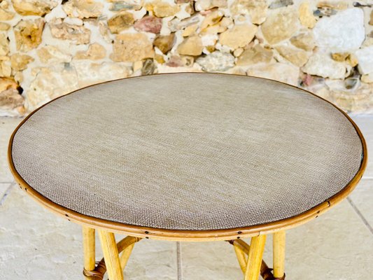 Mid-Century Beistelltisch aus Bambus & Rattan, 1960er bei Pamono kaufen