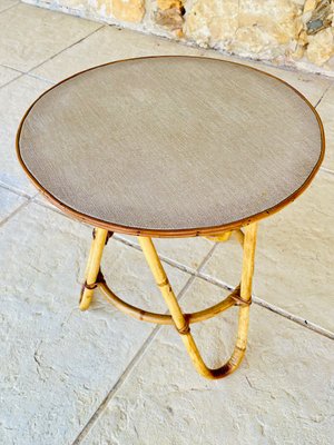 Mid-Century Beistelltisch aus Bambus & Rattan, 1960er bei Pamono kaufen