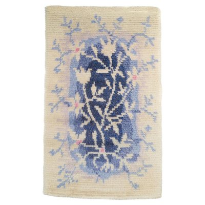Scandinavian Rya Rug in Wool with Floral-Inspired Motif, 1960s