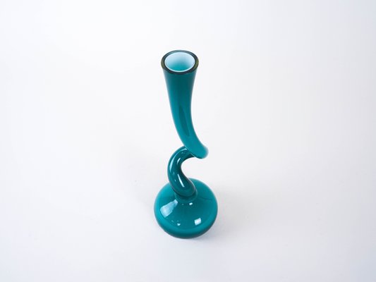 Danish Turquoise Swing Vase by Britta Bonnesen for Normann