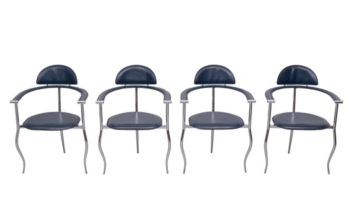 Italian Marilyn Stiletto Dining Chairs from Arrben, 1970s, Set of