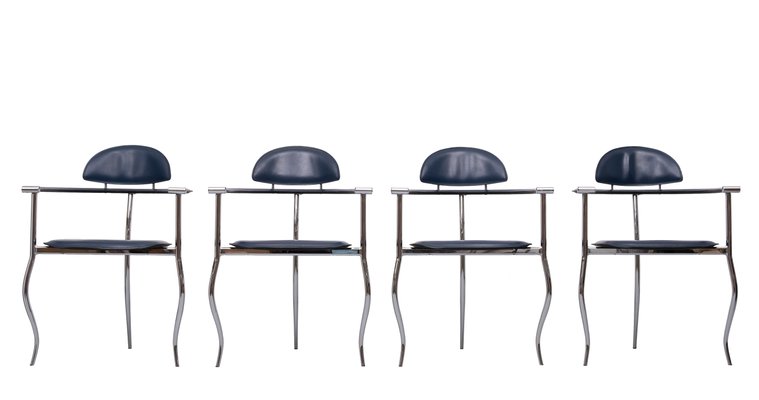 Italian Marilyn Stiletto Dining Chairs from Arrben, 1970s, Set of