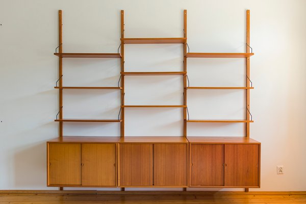 Modular Wall Storage System by Poul Cadovius for Cado, 1960s for