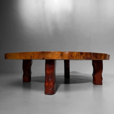 Vintage Japanese Keyaki Tree Trunk Table, 1960s for sale at Pamono