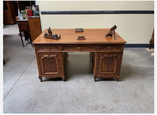 Vintage Double-Sided Desk, 1930 for sale at Pamono