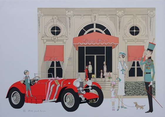 Denis-Paul Noyer, Cabourg Grand Hotel, Original Lithograph for