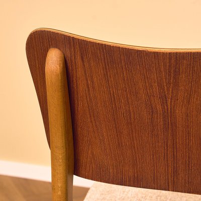Danish Dining Chairs in Teak and Beech by Ib Kofod-Larsen, 1950