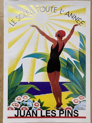 ベルナール　ピガ、【ジョアン・レ・パン】 Vintage Juan Les Pins Poster, 1920s for sale at Pamono