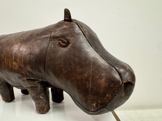 Hippopotamus omersa OMERSA レザーアニマルスツール オットマン