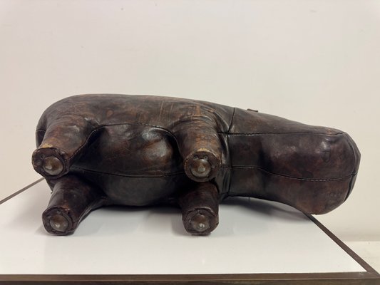Vintage Leather Hippo by Dimitri Omersa for Liberty and