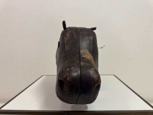 Vintage Leather Hippo by Dimitri Omersa for Liberty and