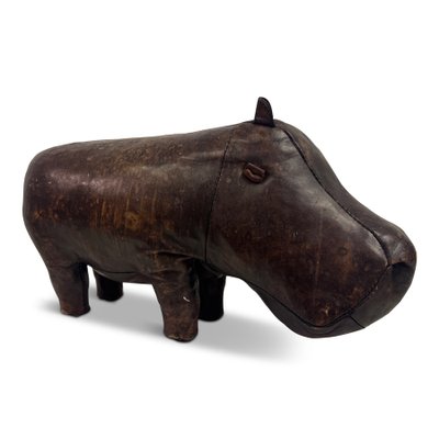 Vintage Leather Hippo by Dimitri Omersa for Liberty and