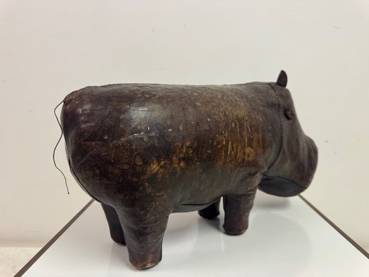 Vintage Leather Hippo by Dimitri Omersa for Liberty and