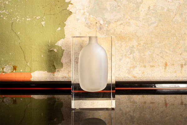 Block Glass Vase from Rosenthal Studio Line, 2000s