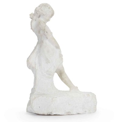 【新品タグ付】liten sheer sculpture topsホワイト Attilio Prendoni, Sculpture of a Little Girl, 1920s, Marble for