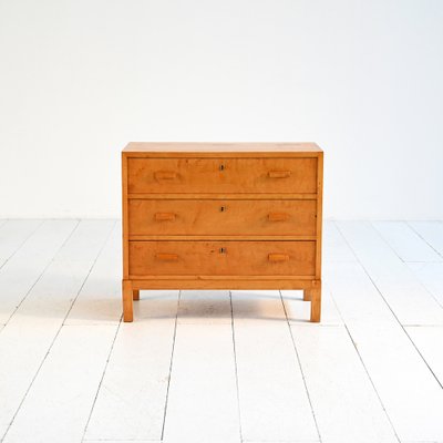 Deko Kommode aus Geflammter Birke, 1930er bei Pamono kaufen